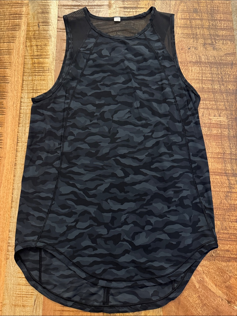 lululemon athletica Black & Gray Camo Sleeveless Workout Tank